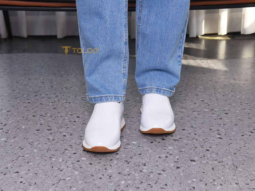 Giày cao 7cm màu trắng cao cấp sc 3
